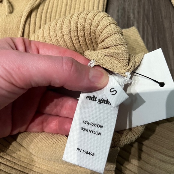 cult gaia lace up long sleeved collared top size S - Picture 6 of 6